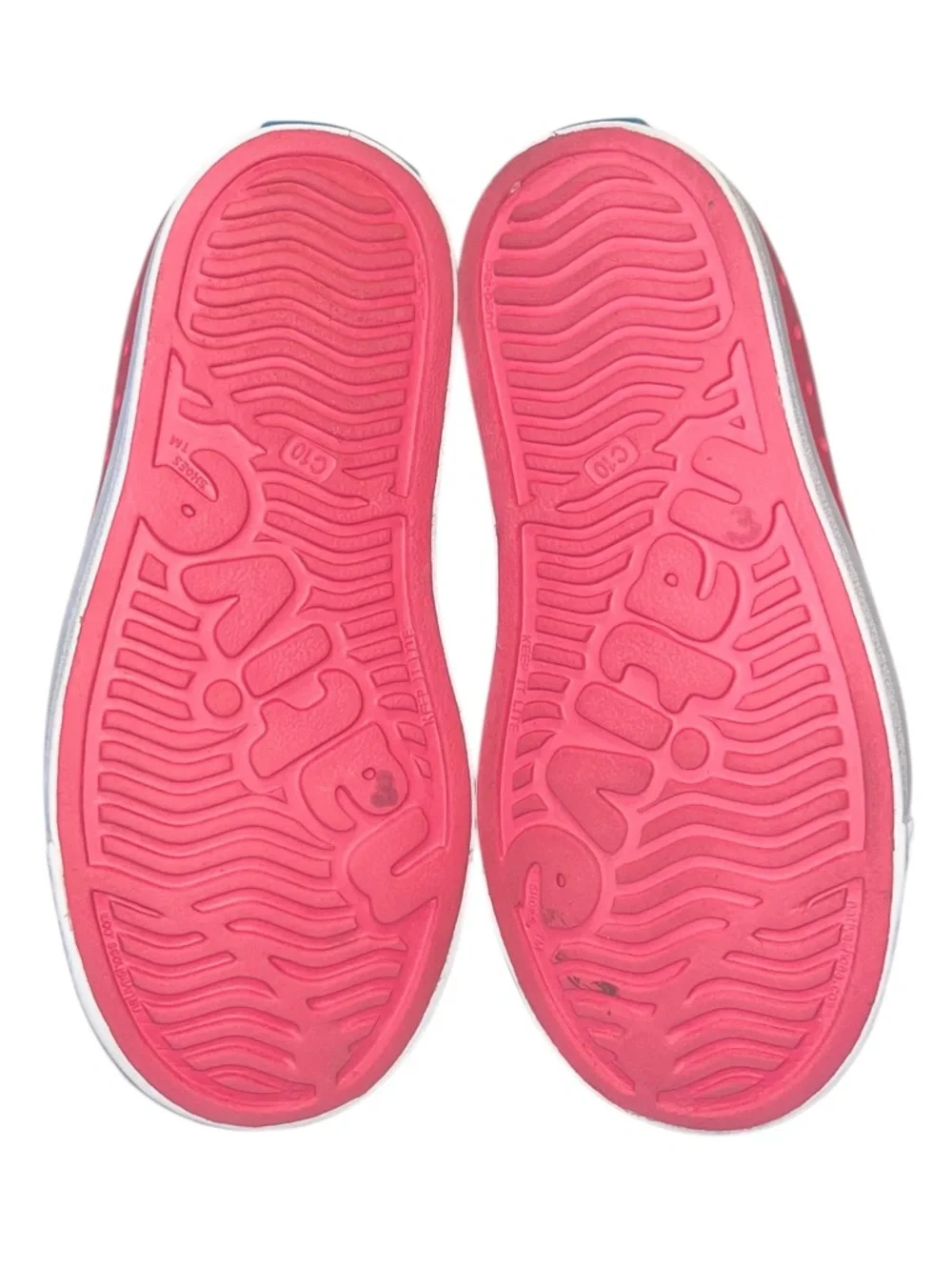 Native Jefferson Hollywood Pink/Shell White Cap Toe Shoe